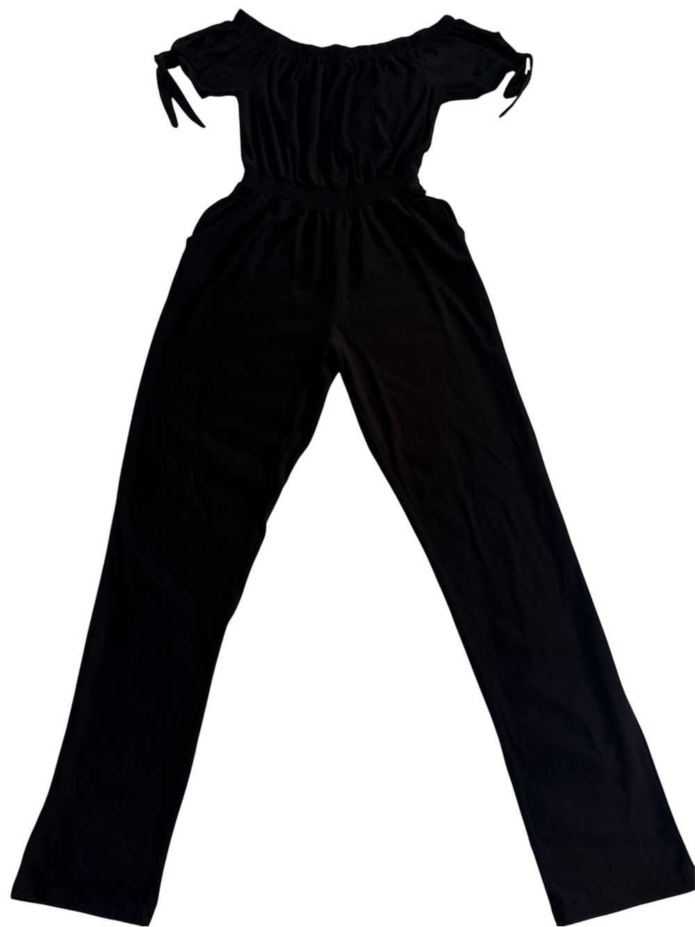 Women’s Black Off-Shoulder Jumpsuit